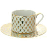 Чашка с блюдцем чайная форма Соло рисунок Сетка-джаз 300 мл ИФЗ