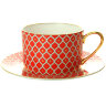Чайная чашка с блюдцем форма Идиллия рисунок Скарлетт № 2 ИФЗ